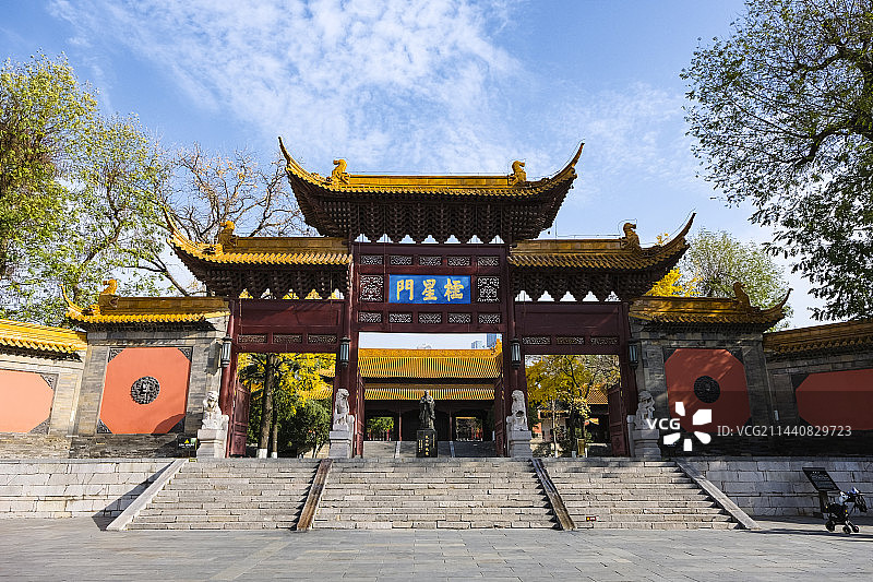 江苏省南京市朝天宫南京市博物馆秋天晴天美丽风景图片素材