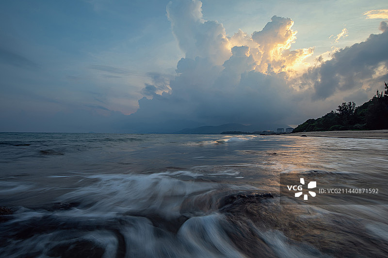 海南石梅湾的傍晚图片素材