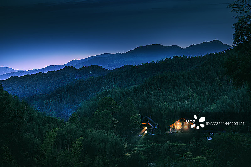 山里人家图片素材