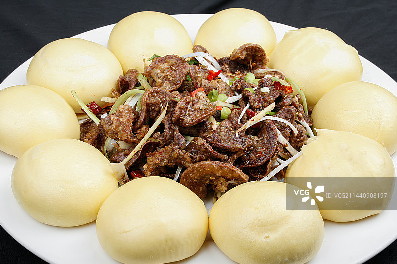 中餐美食-孜然羊腰图片素材