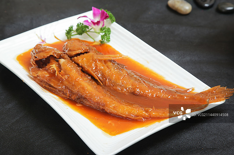 中餐美食-红烧黄鱼图片素材