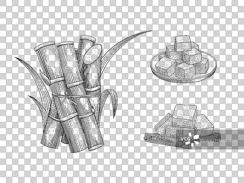 甘蔗红糖图片素材