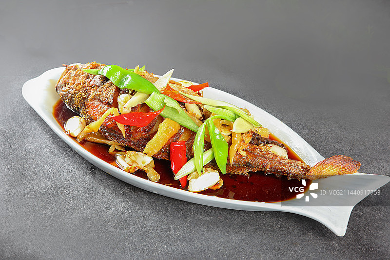 中餐美食-干烧黄鱼图片素材