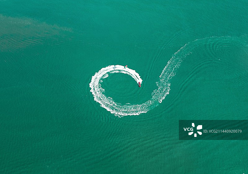 青岛第三海水浴场航拍图片素材