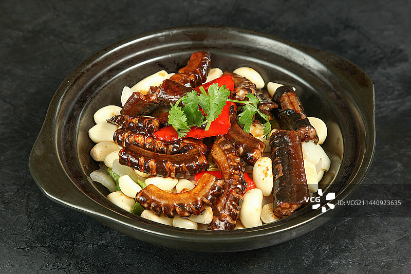 中餐美食-砂锅鳝鱼图片素材