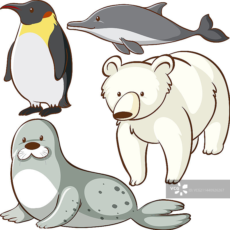 卡通动物角色图片素材