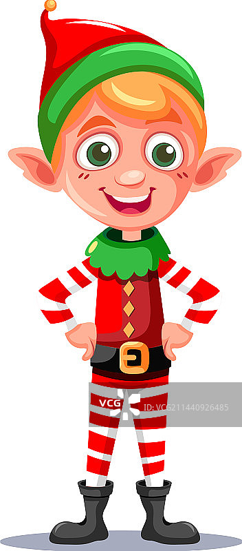 可爱的精灵卡通角色图片素材