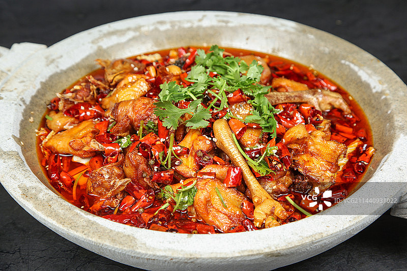中餐美食-风味炖鸡块图片素材