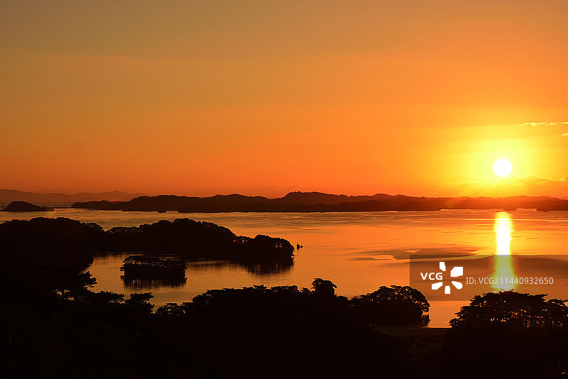 宫城县松岛日出图片素材