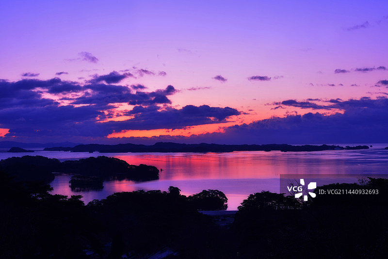 日本宫城县松岛的晨曦图片素材