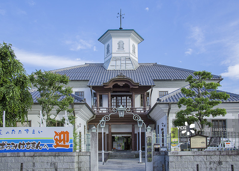 近江八幡白云馆，日本滋贺县近江八幡市图片素材