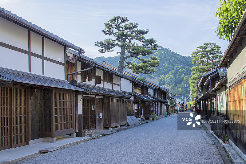 近江八幡新町街的近江商人宅邸，日本滋贺县近江八幡市图片素材