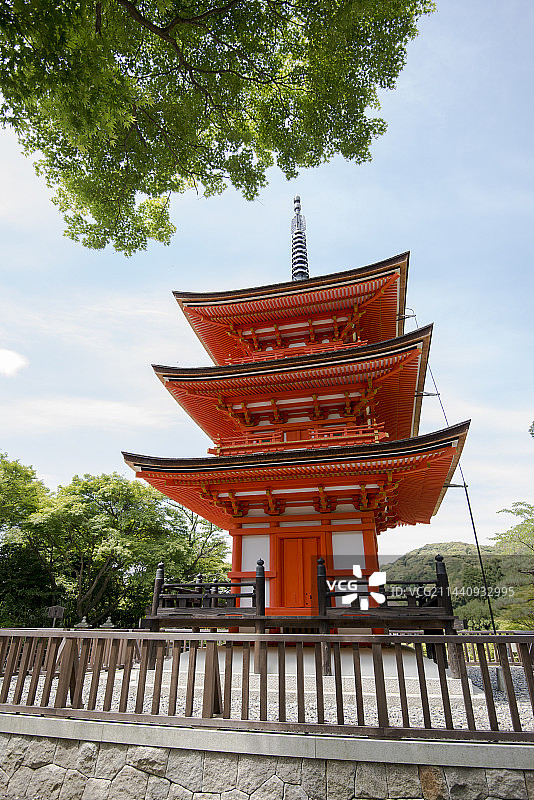 日本京都清水寺子安塔图片素材
