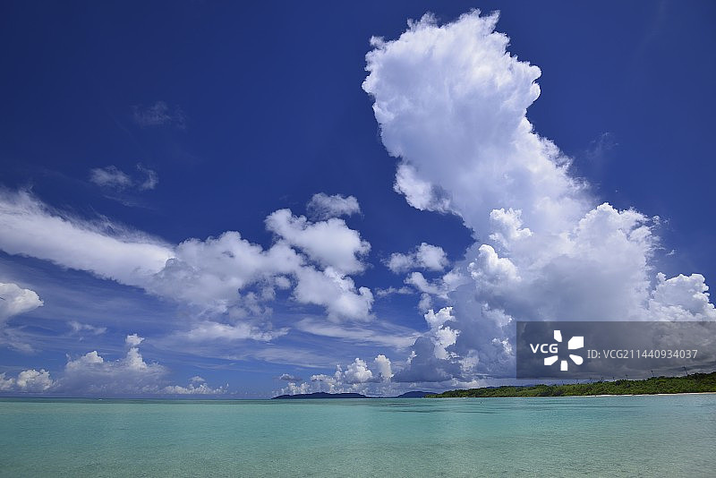 中国冲绳县八重山郡竹富岛海景图片素材