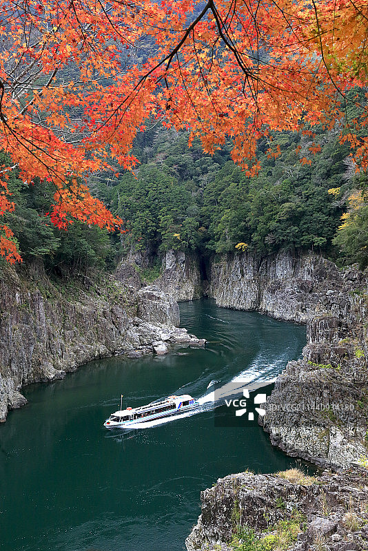 日本奈良县十津川村的秋色图片素材