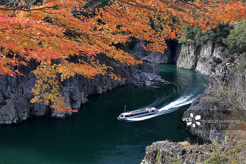 日本奈良县十津川村的秋色图片素材