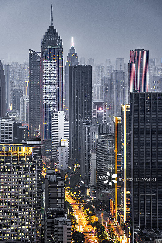 西北湖夜景图片素材