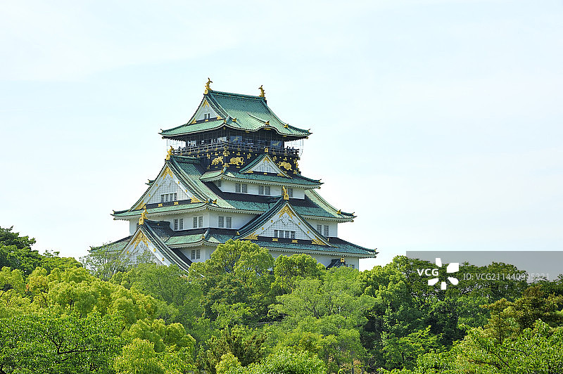 日本大阪城天守阁图片素材