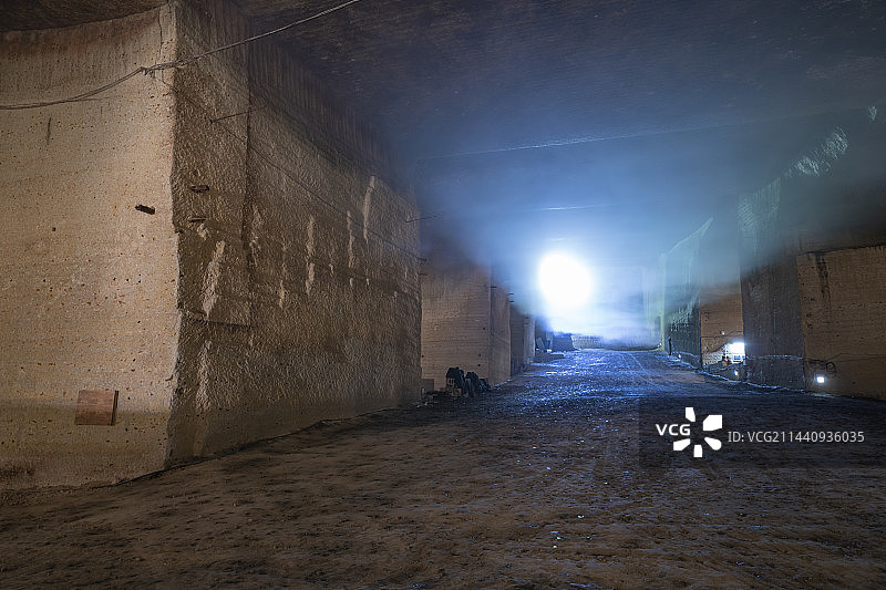 日本栃木县宇都宫市大谷石矿遗址图片素材