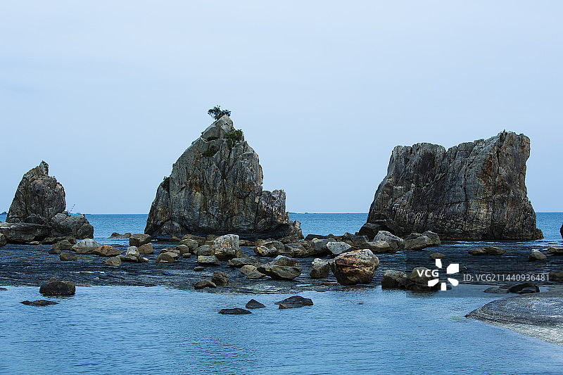 桥杭岩，日本和歌山县串本町图片素材