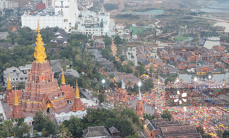 告庄西双景高角度图片素材