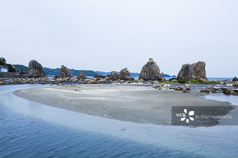 桥杭岩，日本和歌山县串本町图片素材