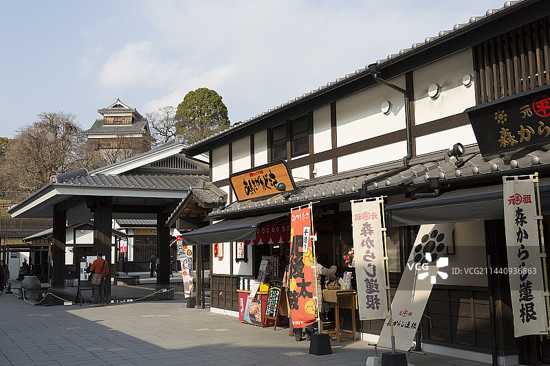 日本熊本县熊本城城彩苑图片素材