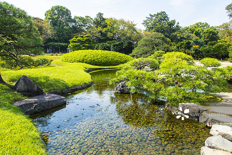 日本冈山县冈山后乐园图片素材