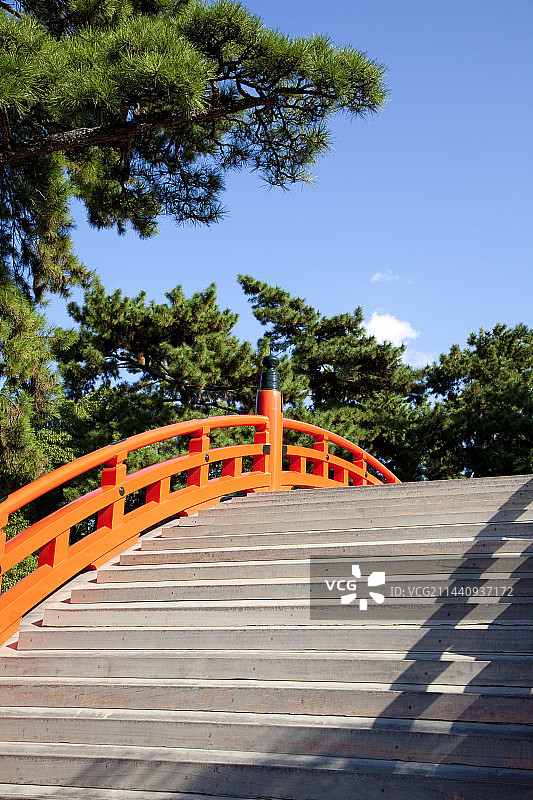 日本大阪住吉大社的鼓桥图片素材