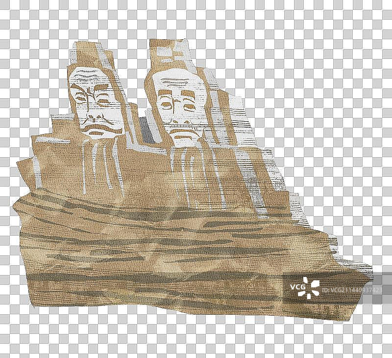 郑州黄河游览区插画元素图片素材