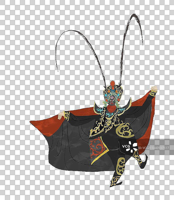 成都川剧变脸插画元素图片素材