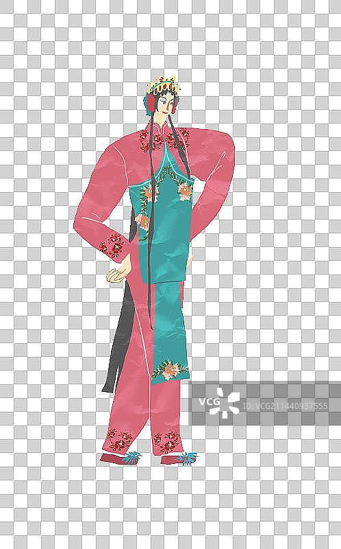 长沙湘剧插画元素图片素材