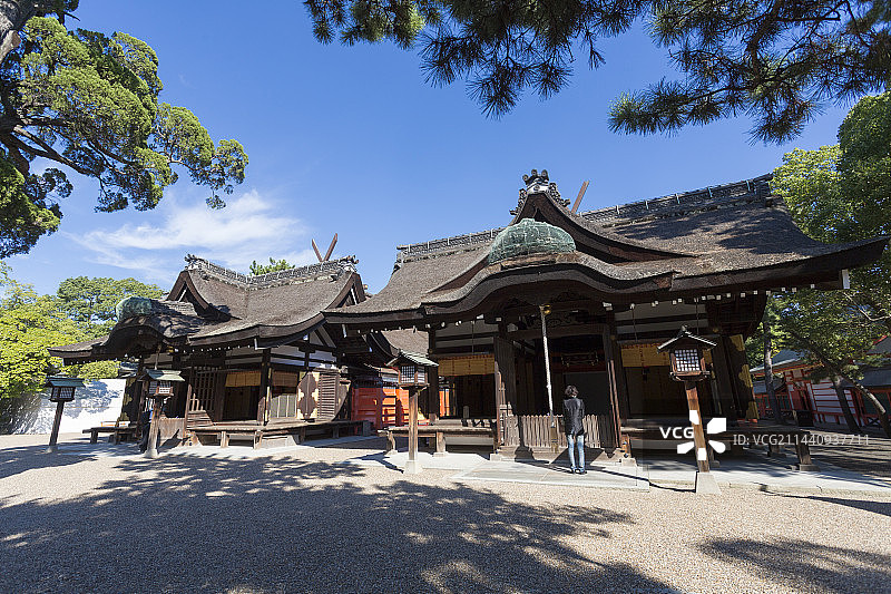 住吉大社的第三和第四主神社图片素材