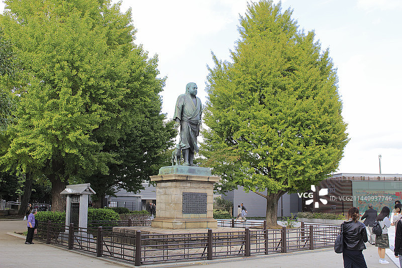 西乡隆盛雕像图片素材