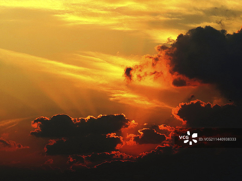 日本岛根县出云市的日落图片素材