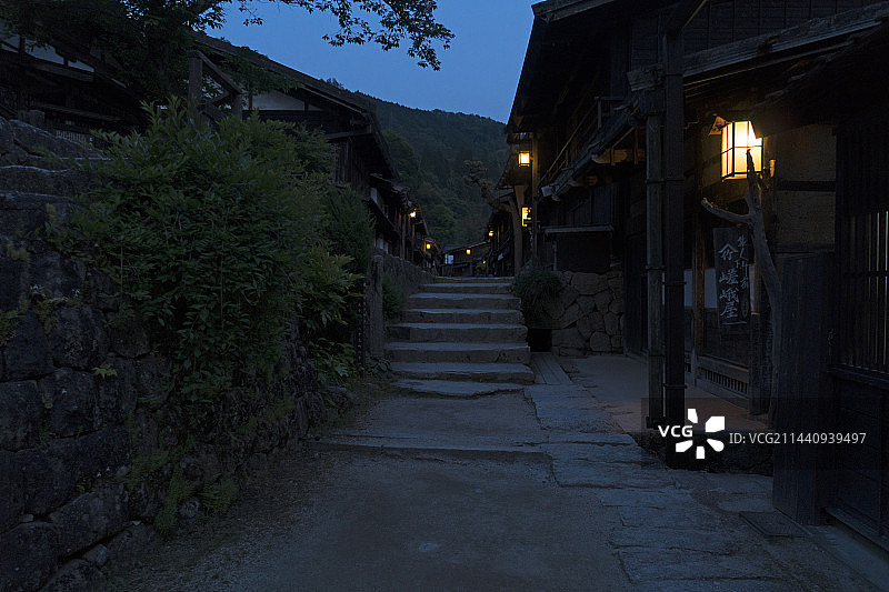 日本长野县妻笼宿图片素材