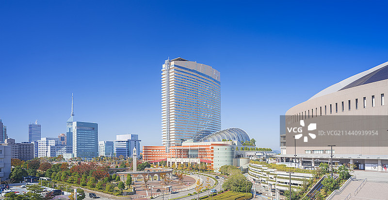 日本福冈县风景：城市景观图片素材