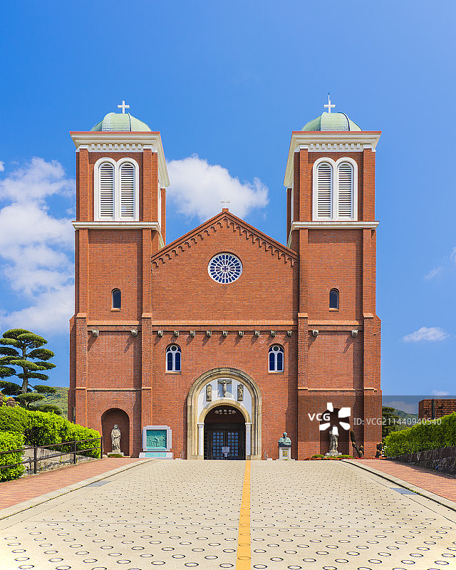 浦上天主教堂，日本长崎县长崎图片素材