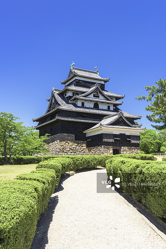日本岛根县松江市松江城图片素材