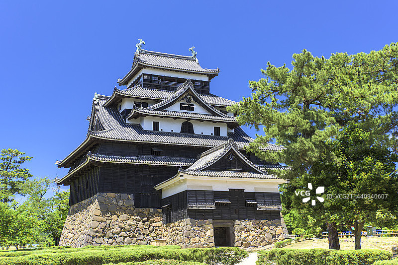 日本岛根县松江市松江城图片素材