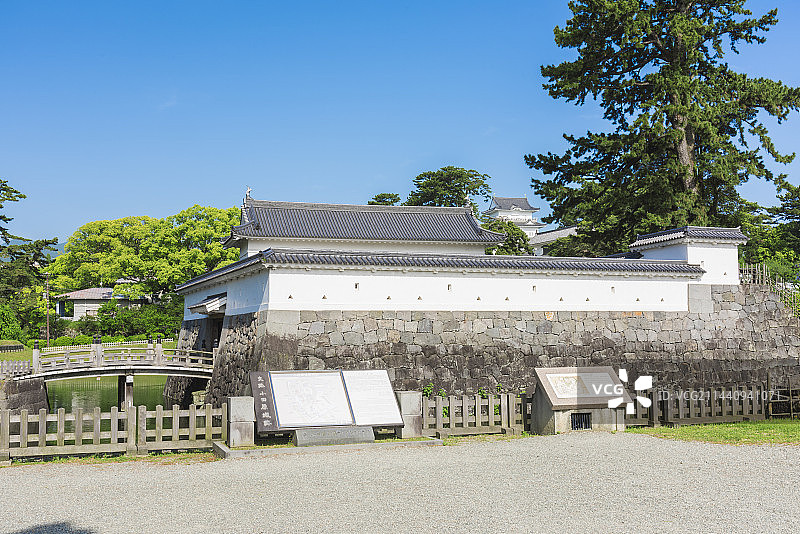日本神奈川县小田原城和常盘木门图片素材