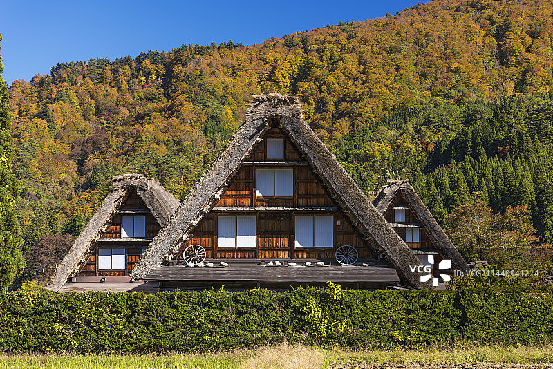 日本岐阜县大野郡白川乡荻町图片素材