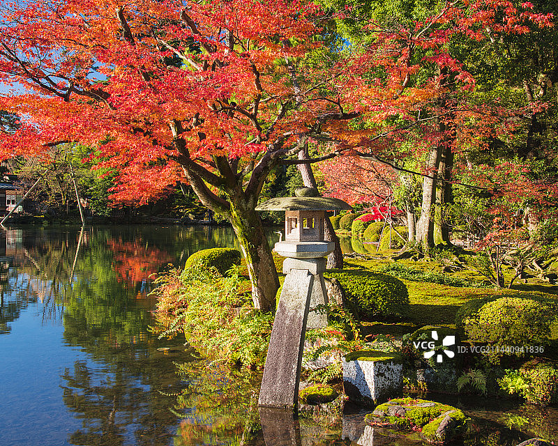 日本石川县兼六园图片素材