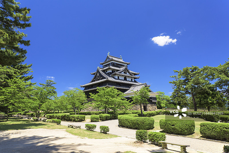 日本岛根县松江市松江城图片素材