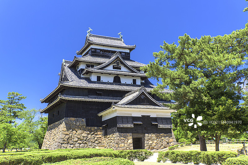 日本岛根县松江市松江城图片素材