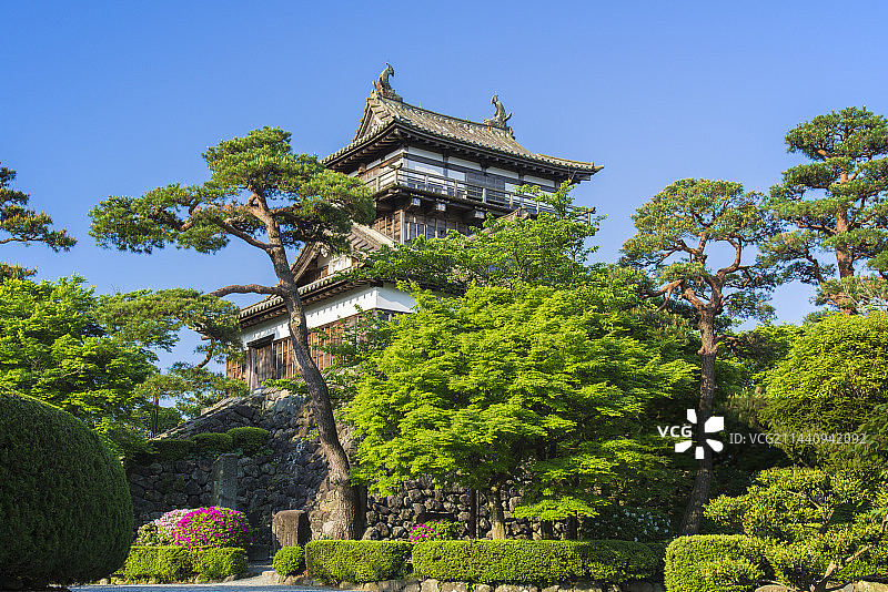 日本福井县坂井市丸冈城图片素材