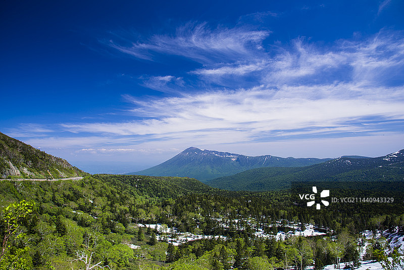 八幡平新叶，八幡平山，岩手县图片素材