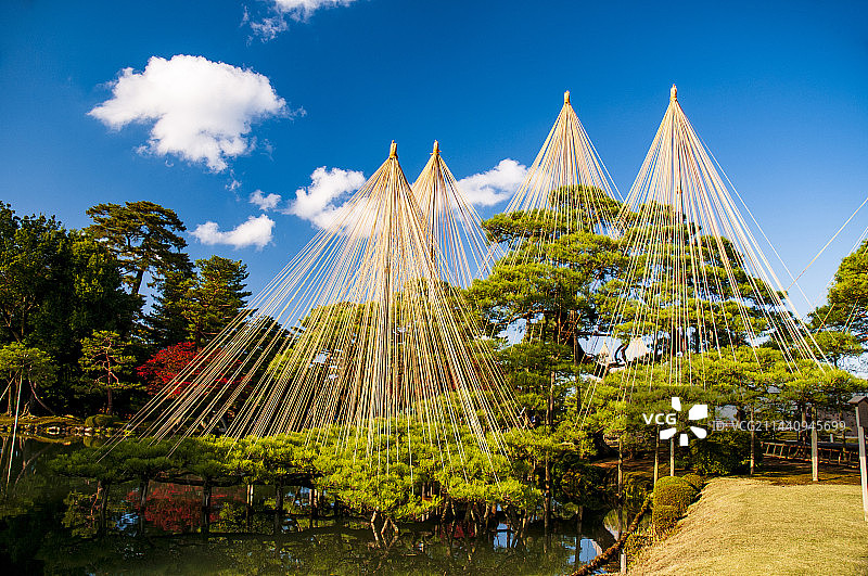 日本石川县金泽市兼六园图片素材