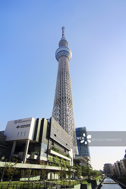 东京晴空塔和东京晴空街道，日本图片素材