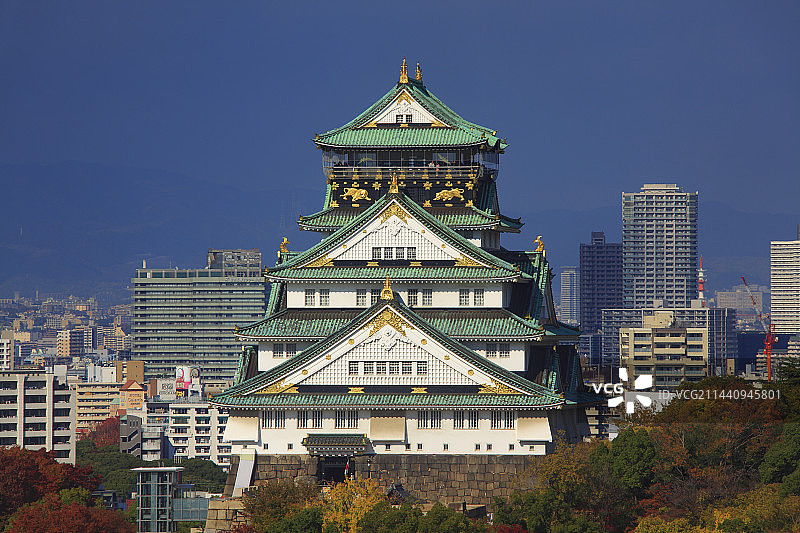 日本大阪城天守阁图片素材